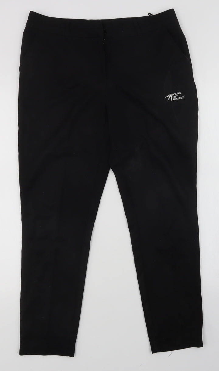 New Look Womens Black Trousers Size 14 L26 in
