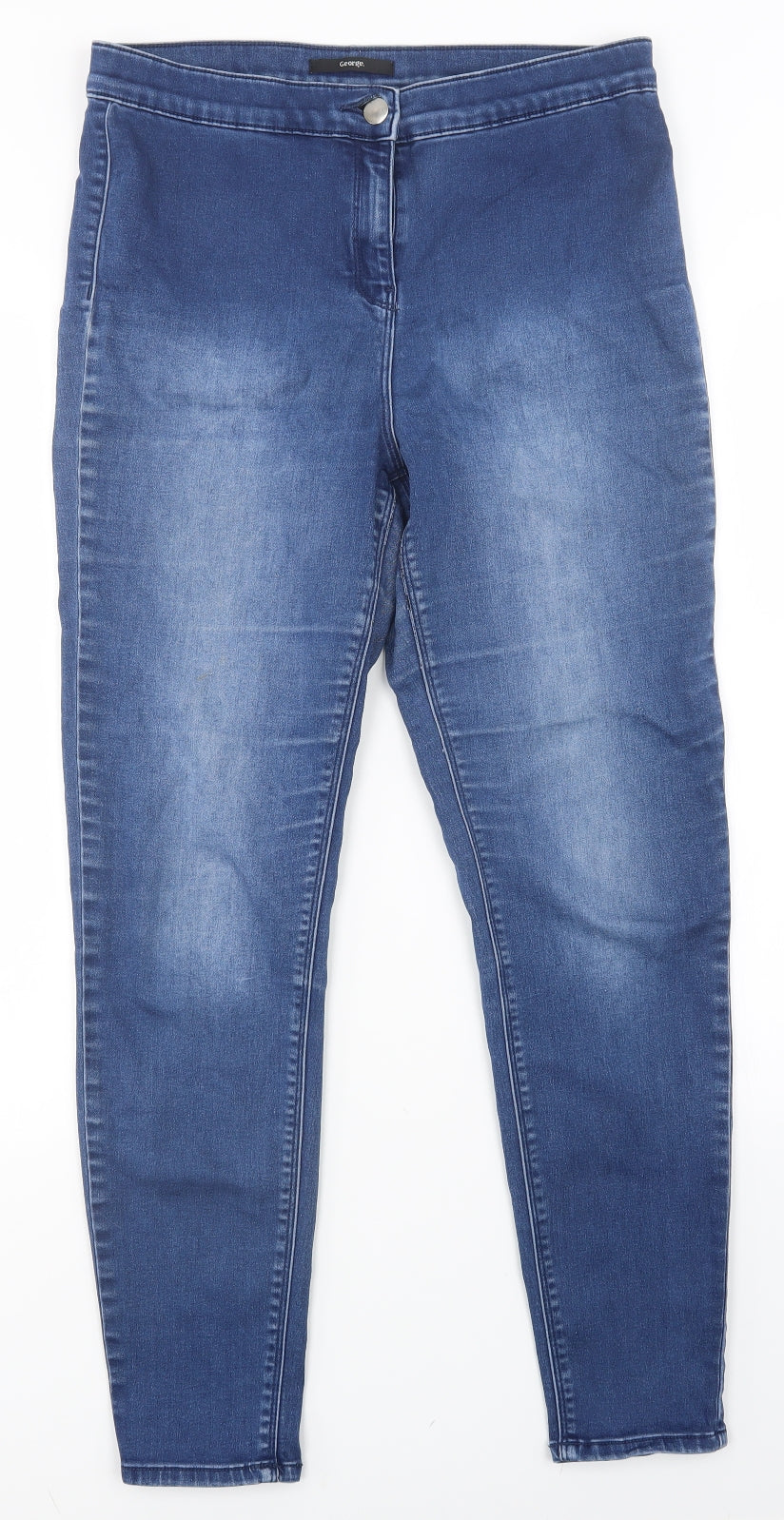 George Womens Blue   Skinny Jeans Size 14 L28 in