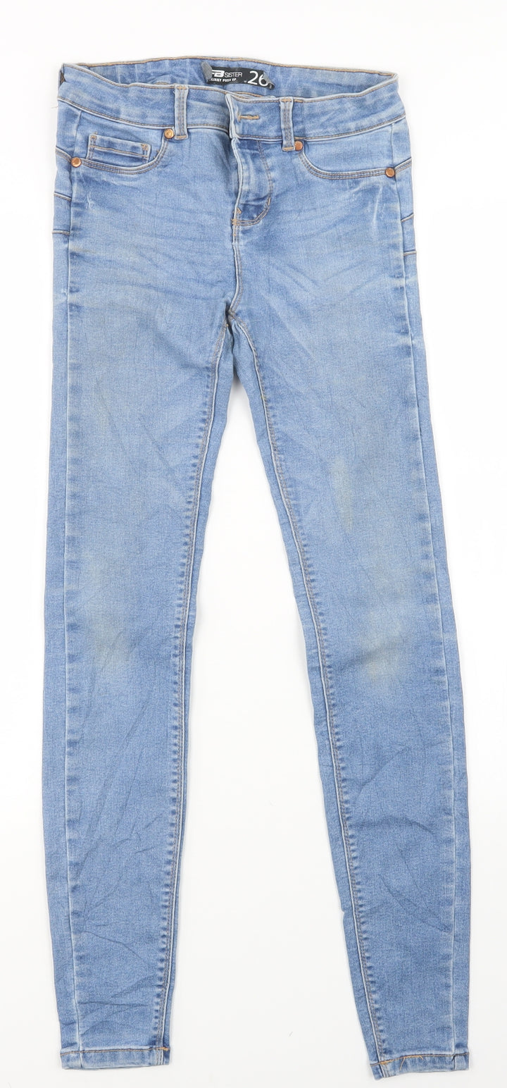 FB Sister Womens Blue Skinny Jeans Size 26 in L29 in