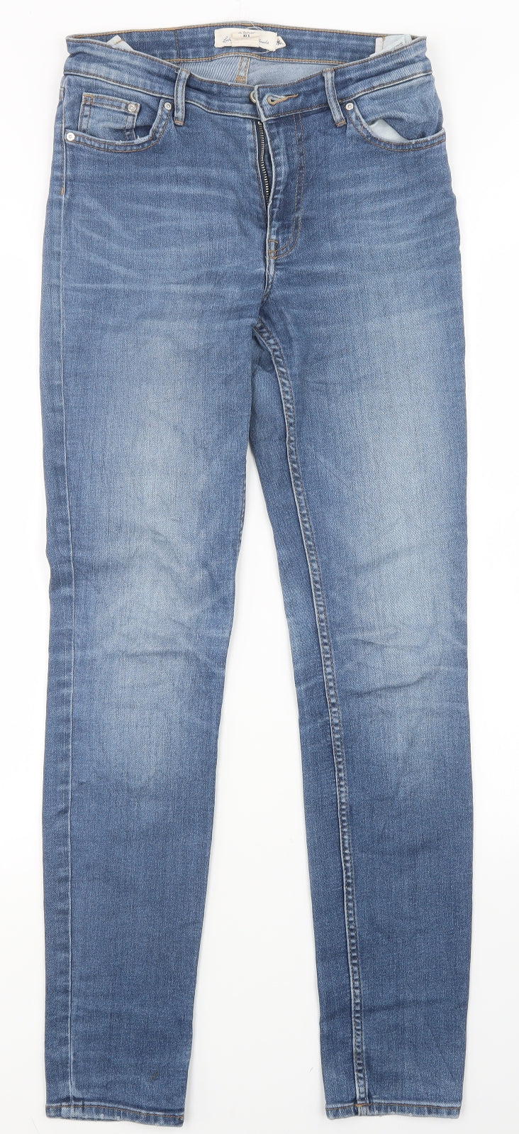 H&M Womens Blue   Skinny Jeans Size 8 L30 in