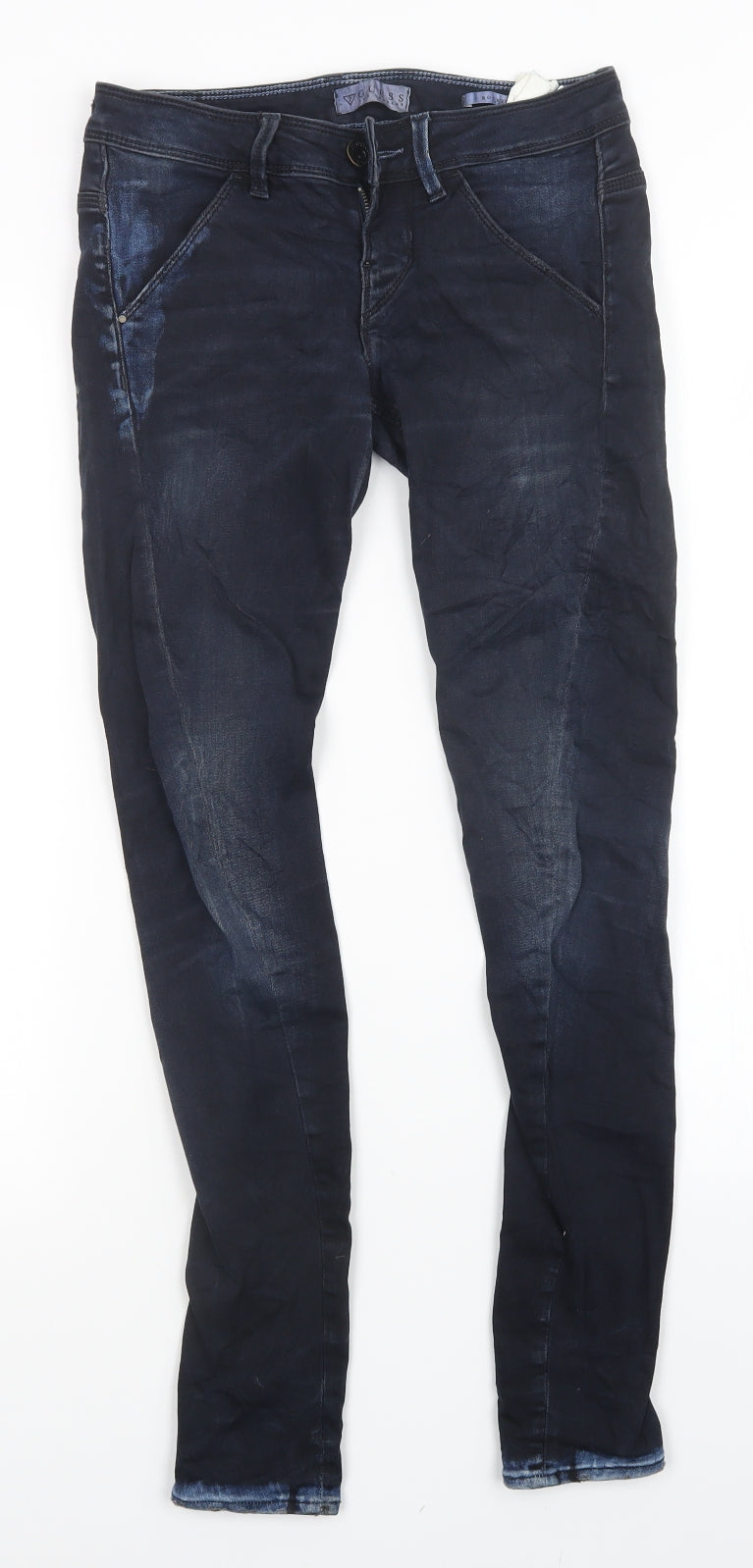 GUESS Womens Blue   Skinny Jeans Size 28 in L28 in