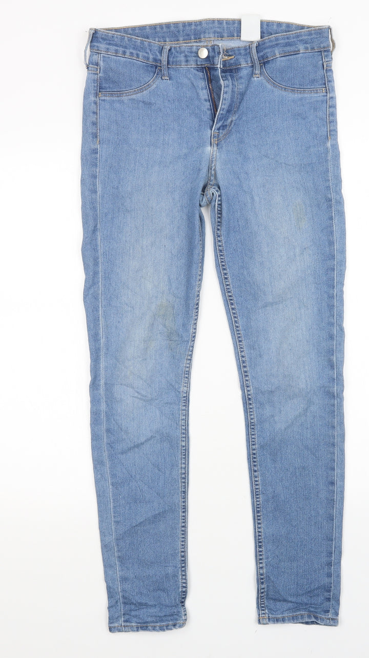 H&M Womens Blue Skinny Jeans Size 28 in L28 in