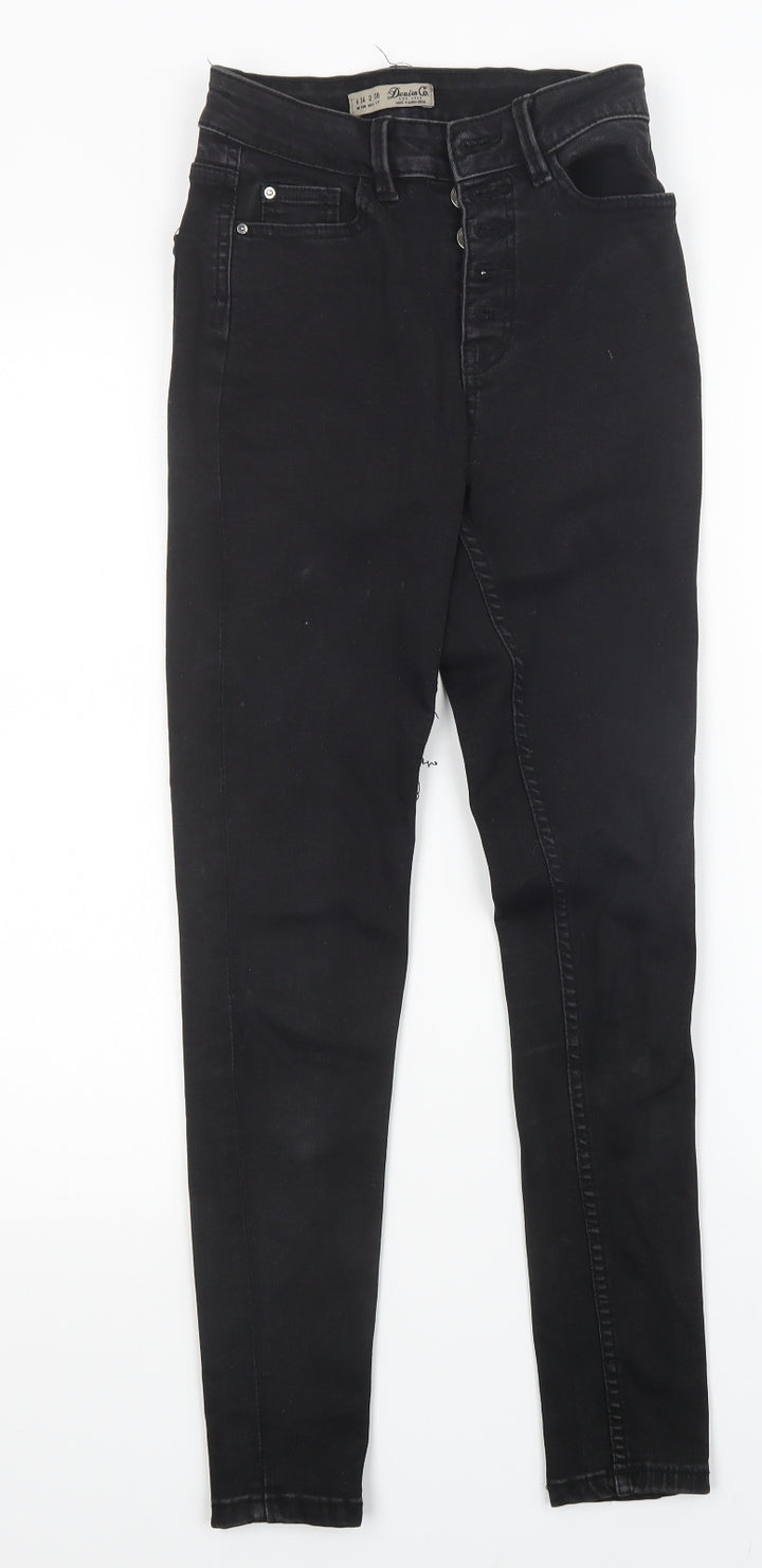 Denim CO Womens Black Skinny Jeans Size 6 L27 in