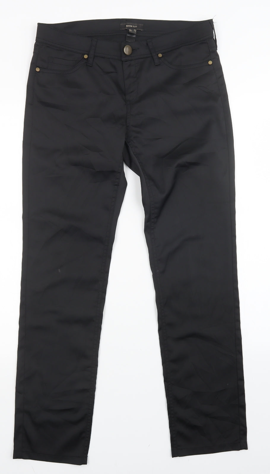 mango  Womens Black   Trousers  Size 10 L29 in