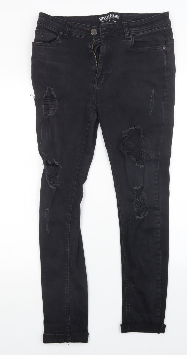 Denim & Supply Mens Black Skinny Jeans Size S L26 in