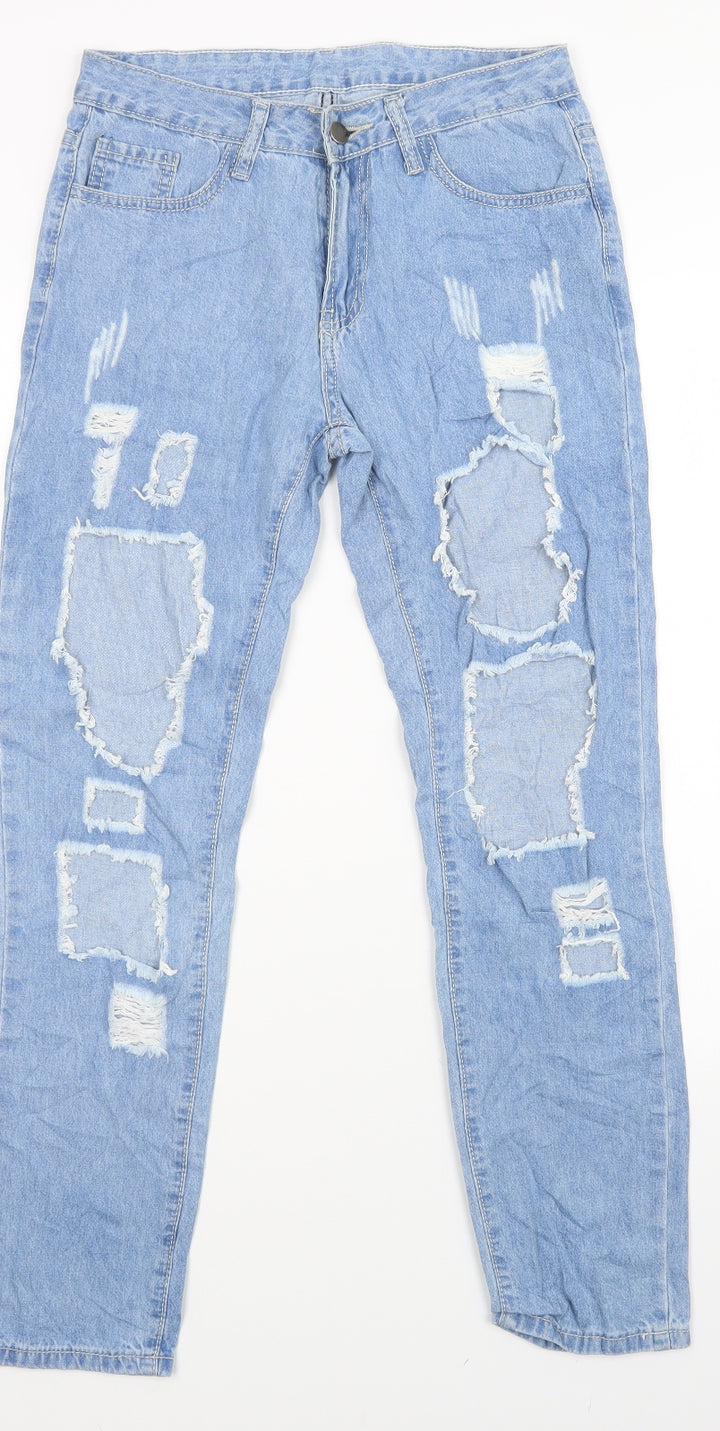 Preworn Womens Blue   Straight Jeans Size 28 in L26 in