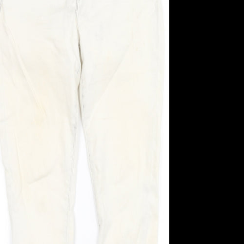 DENIM CO Womens White   Skinny Jeans Size 14 L29 in