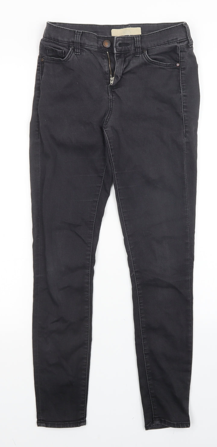 Topshop Womens Black Skinny Jeans Size 26 in L30 in