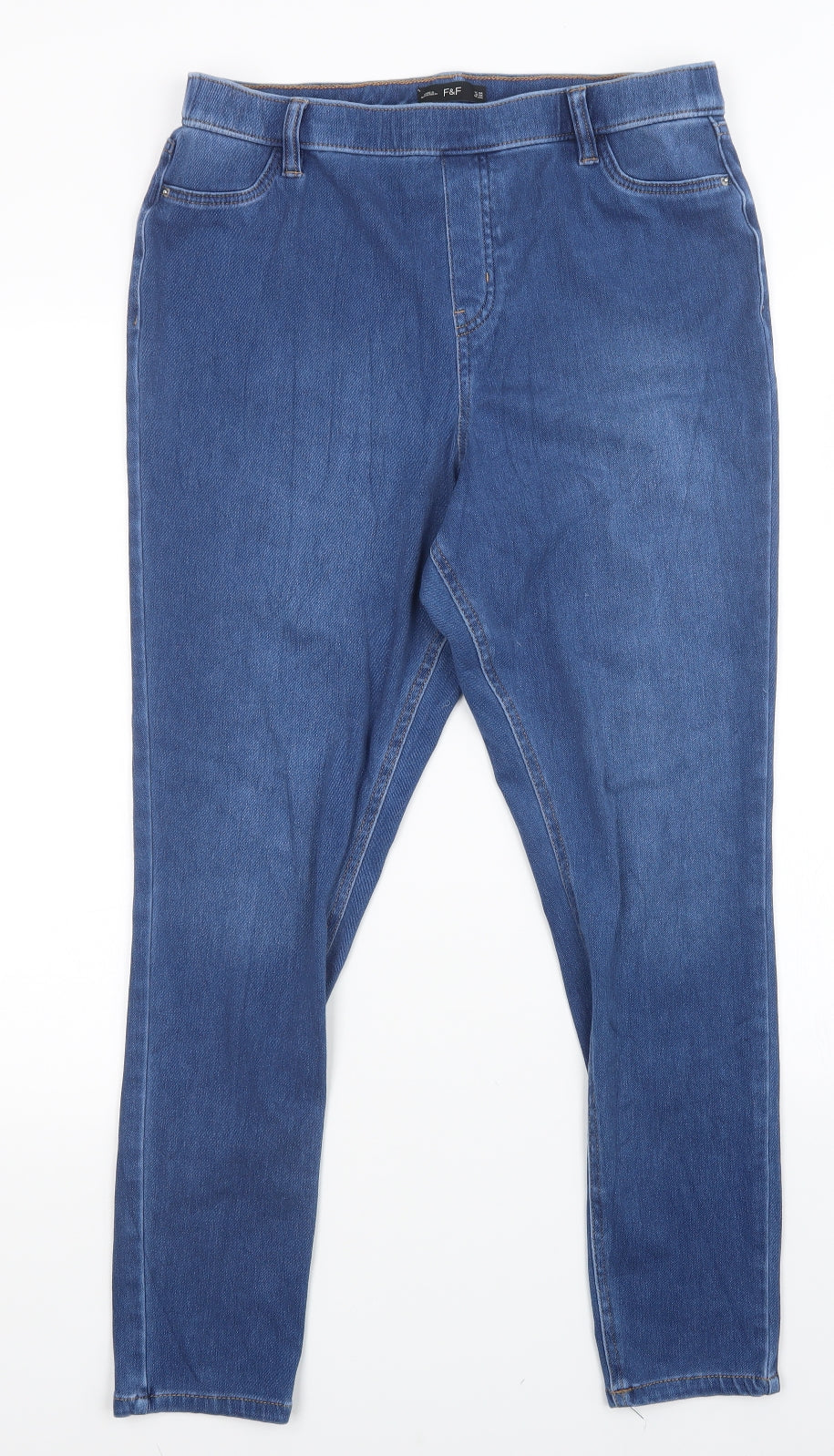 F&F Womens Blue   Jegging Jeans Size 16 L26 in