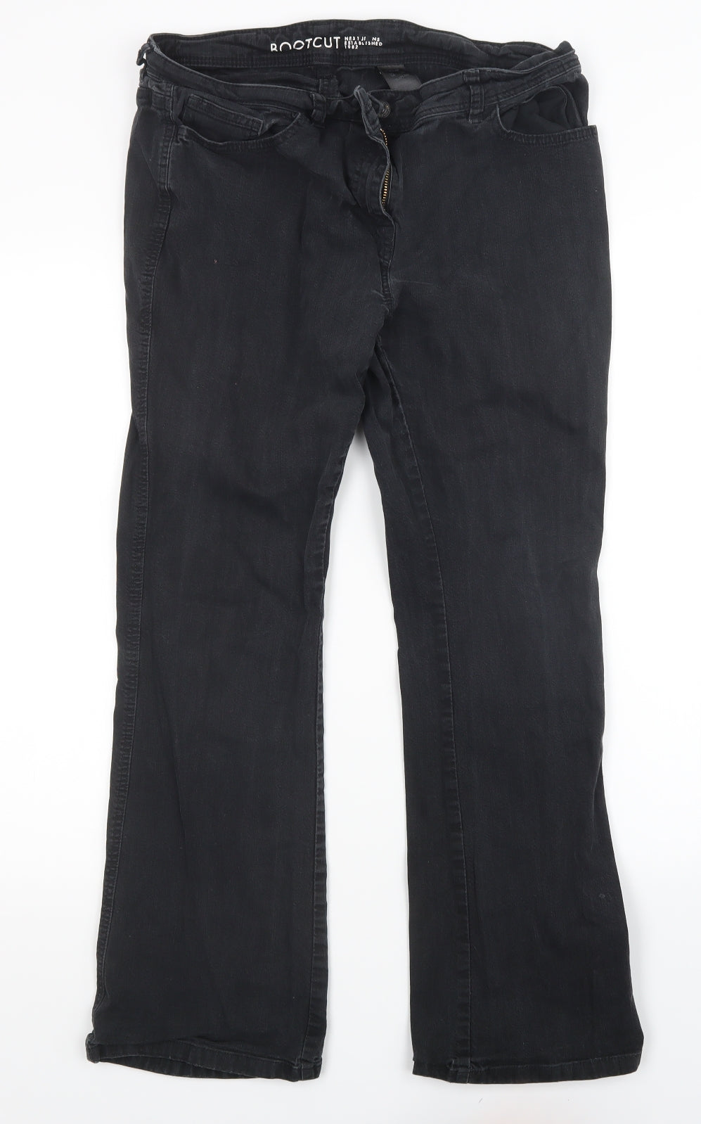 NEXT Womens Black   Bootcut Jeans Size 14 L28 in