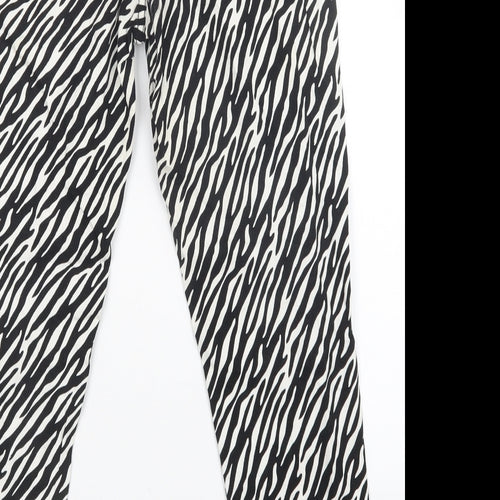 stitch & sow Womens Multicoloured Animal Print  Skinny Jeans Size XS L25 in