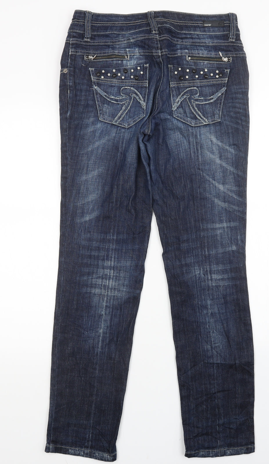 Rosner Womens Blue   Boyfriend Jeans Size 32 in L30 in