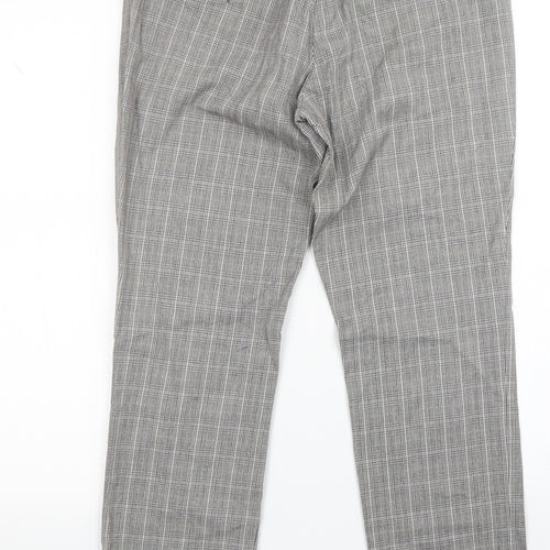 Monton Womens Multicoloured Plaid  Trousers  Size 10 L26 in