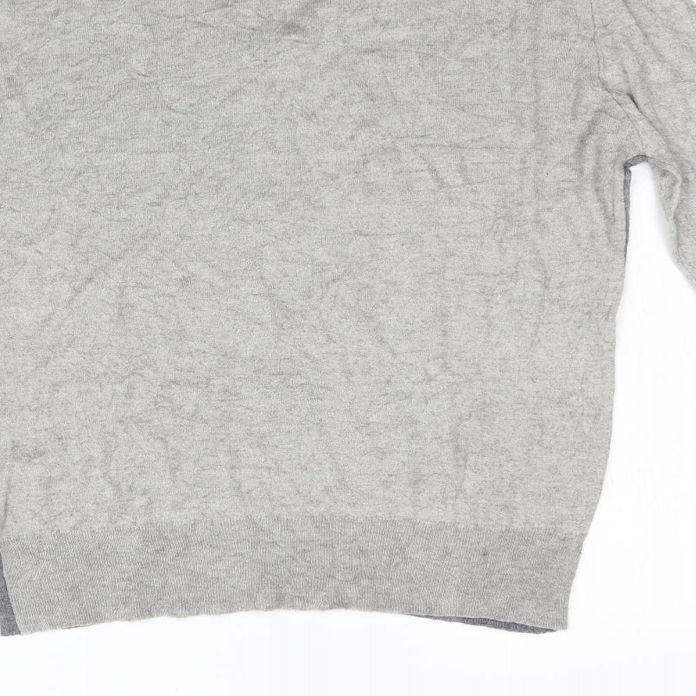 Thomas Burberry Mens Grey  Knit Pullover Jumper Size L