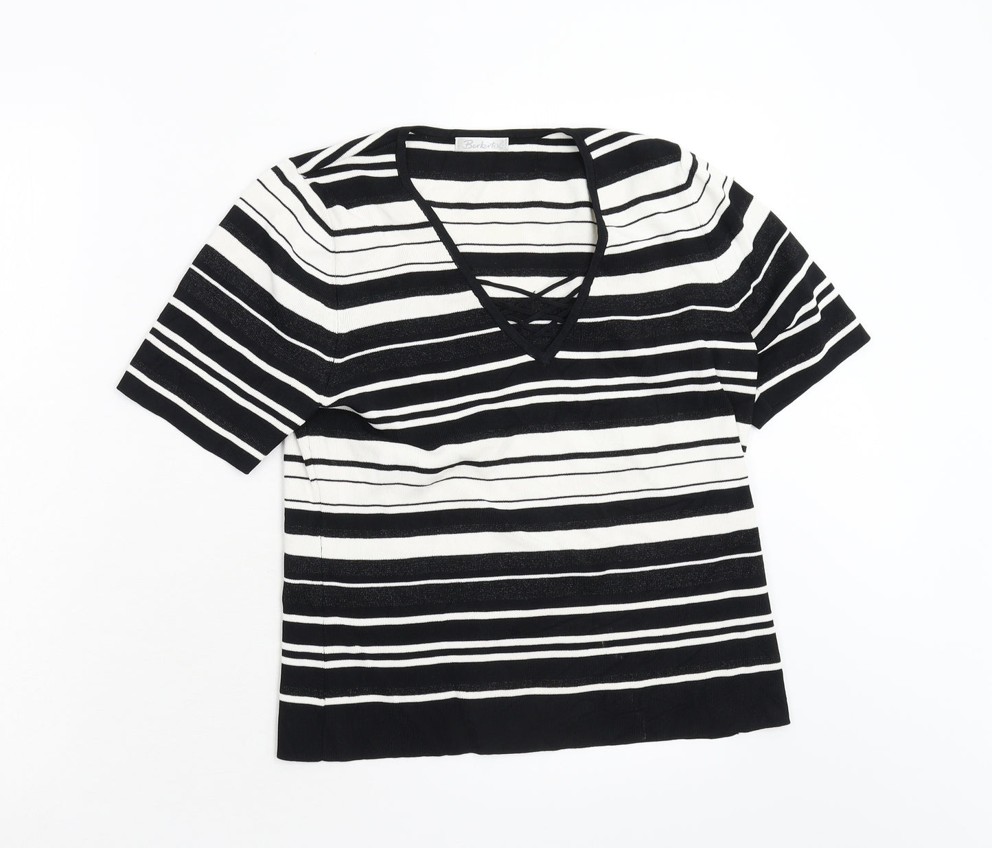 Berkertex Womens Multicoloured Striped Knit Pullover Jumper Size 14