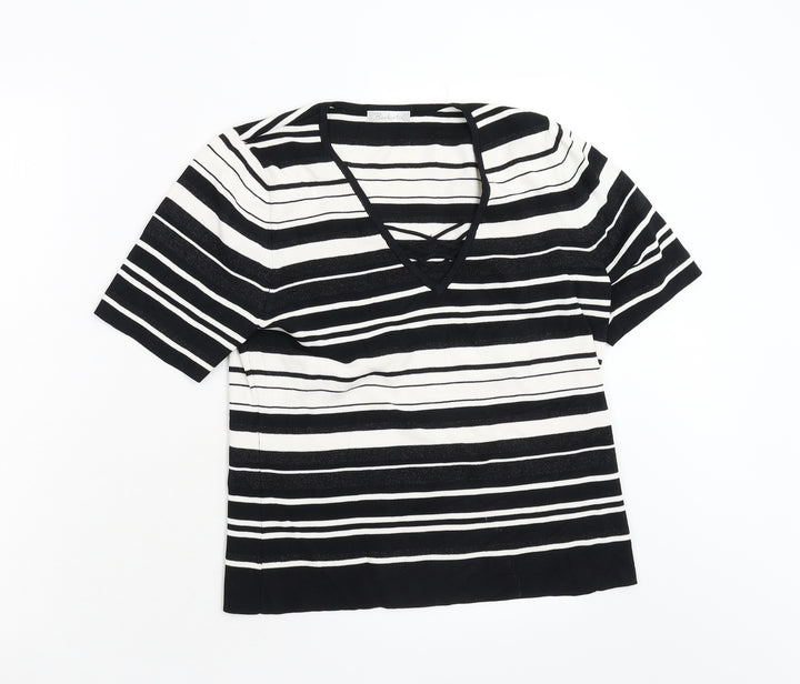 Berkertex Womens Multicoloured Striped Knit Pullover Jumper Size 14