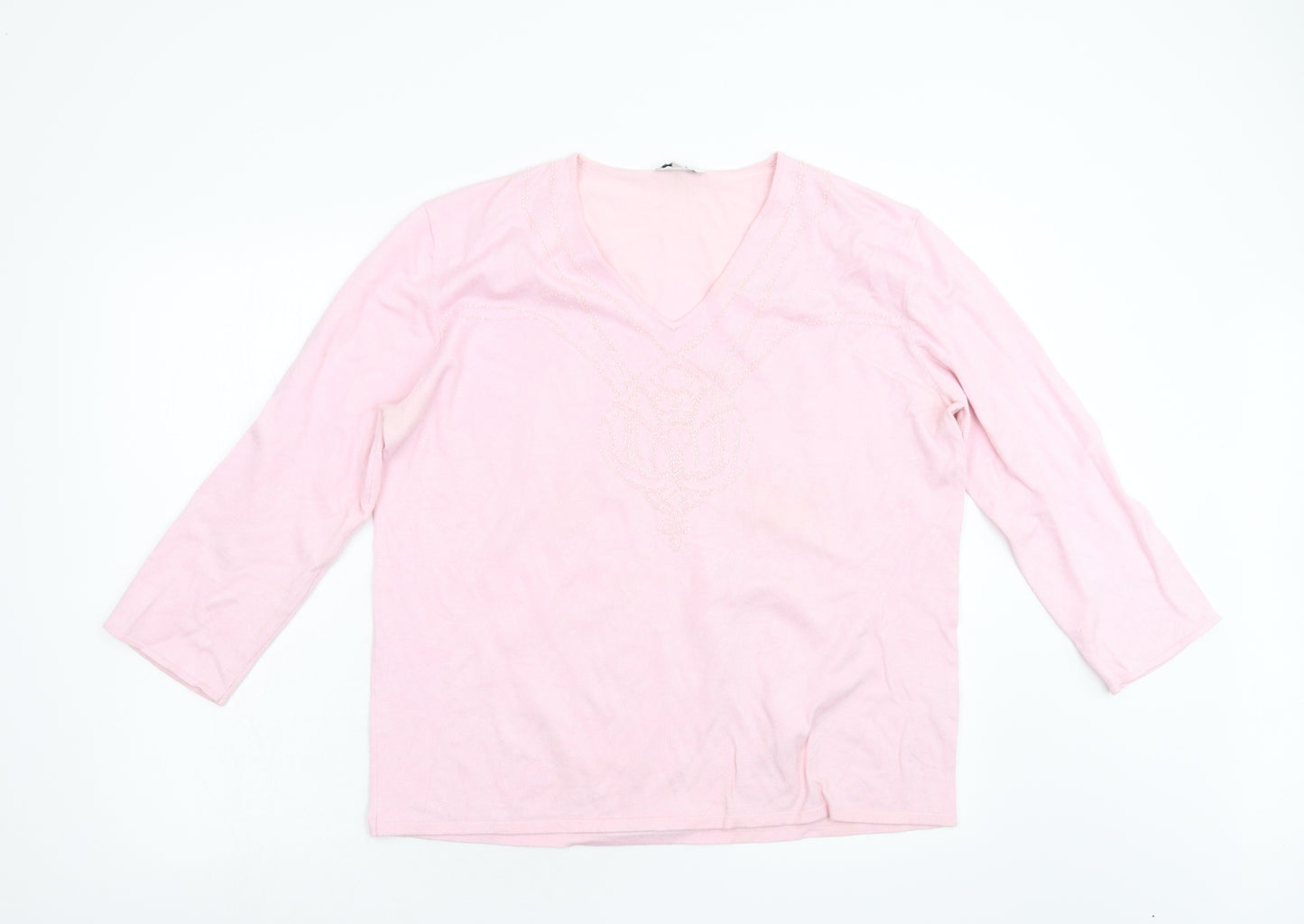 Joy Womens Pink   Pullover Jumper Size 18