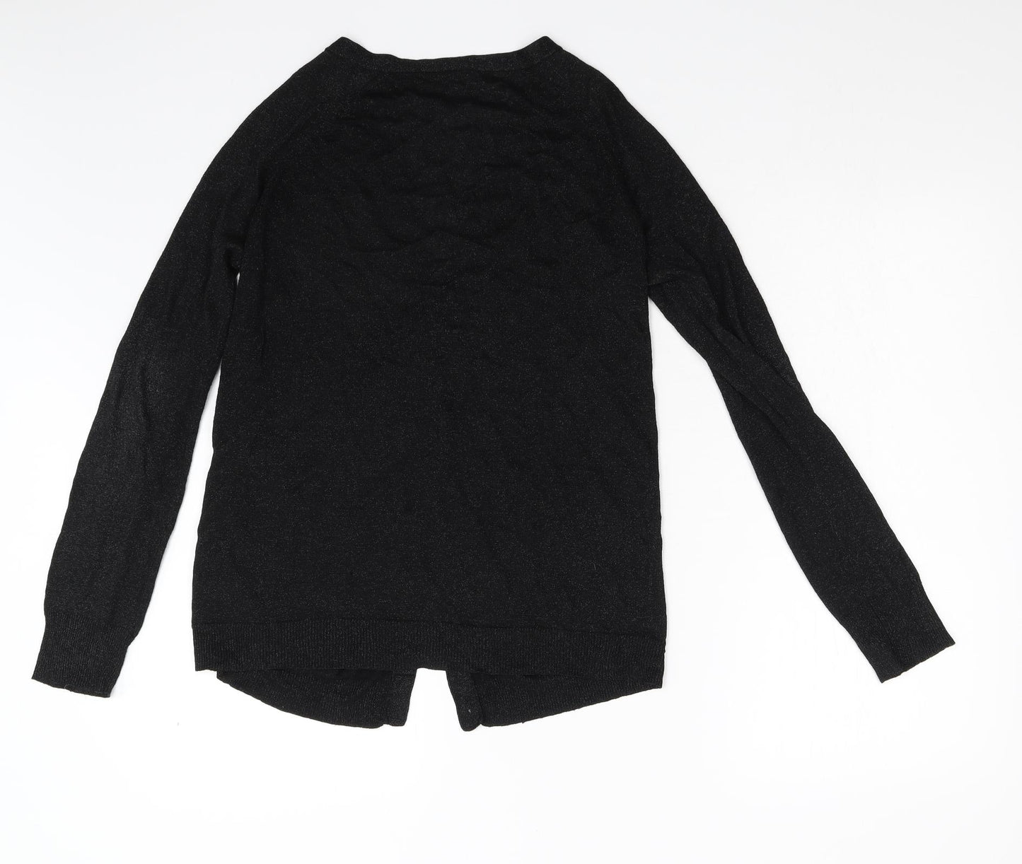 Topshop Womens Black  Knit Cardigan Jumper Size 14