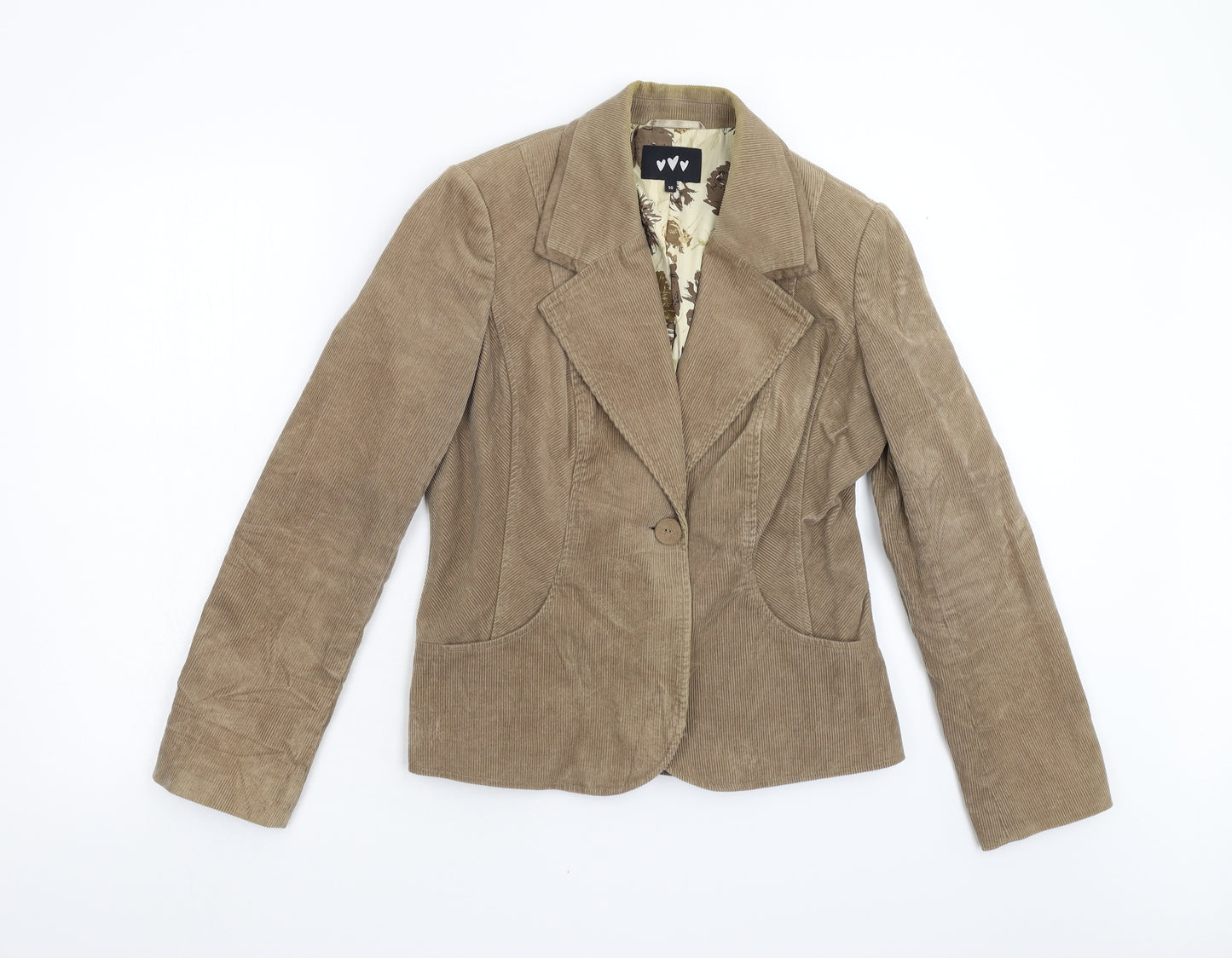 Per Una Womens Brown  Corduroy Jacket Blazer Size 10