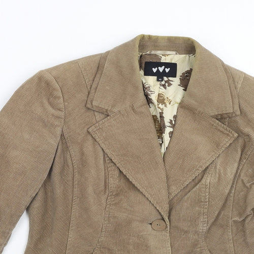 Per Una Womens Brown  Corduroy Jacket Blazer Size 10