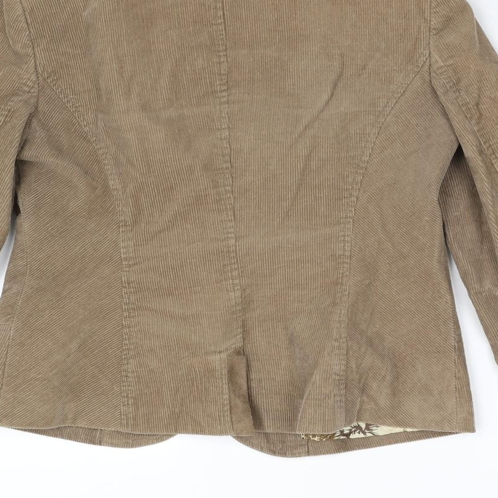 Per Una Womens Brown  Corduroy Jacket Blazer Size 10