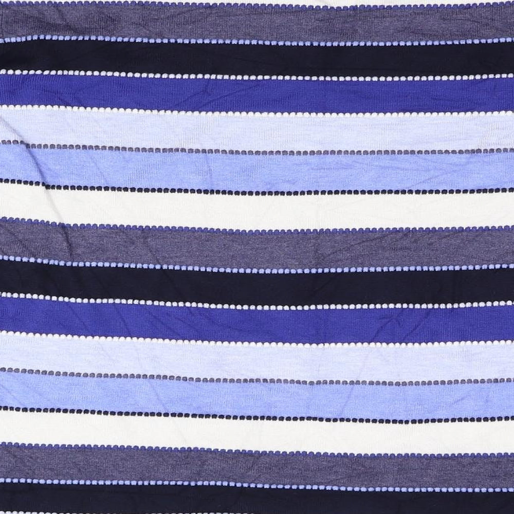 CC Womens Blue Striped Knit Pullover Jumper Size XL