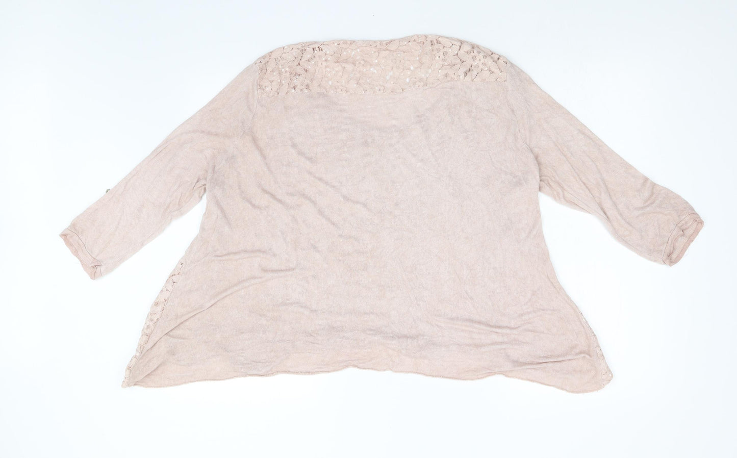 Preworn Womens Pink  Knit Pullover Jumper Size L
