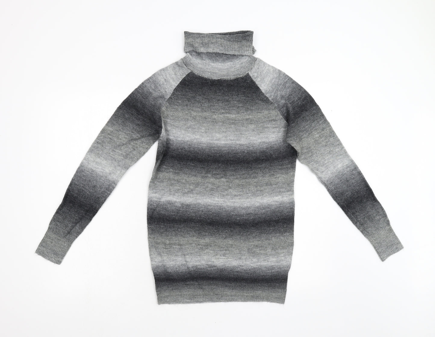 Evie Girls Grey  Knit Pullover Jumper Size 12 Years
