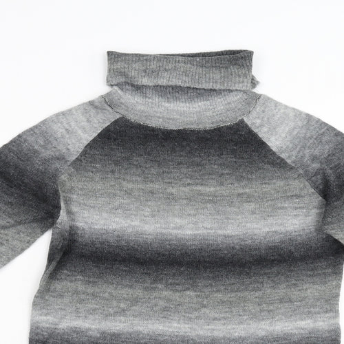 Evie Girls Grey  Knit Pullover Jumper Size 12 Years