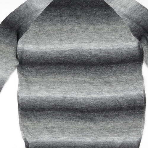 Evie Girls Grey  Knit Pullover Jumper Size 12 Years