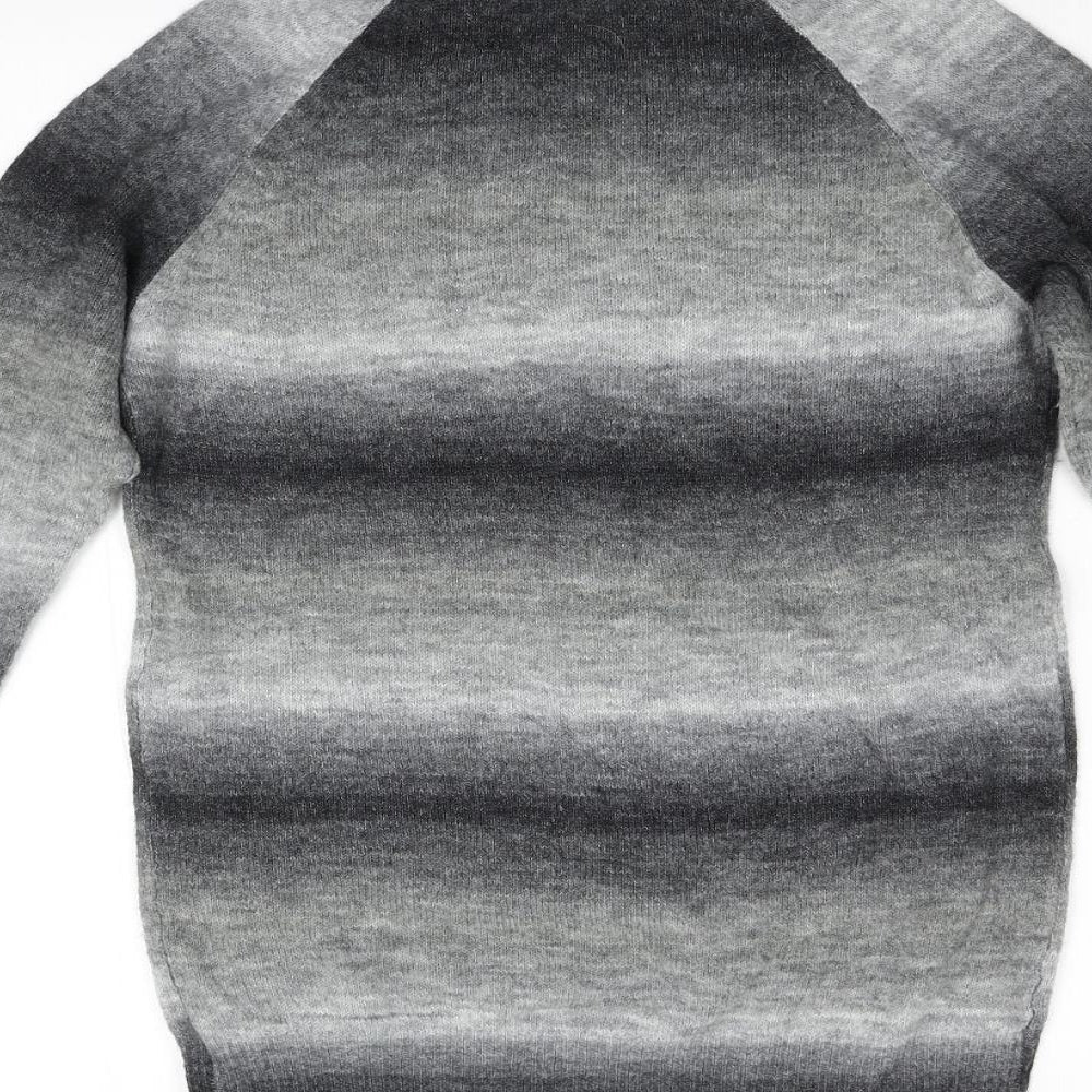 Evie Girls Grey  Knit Pullover Jumper Size 12 Years