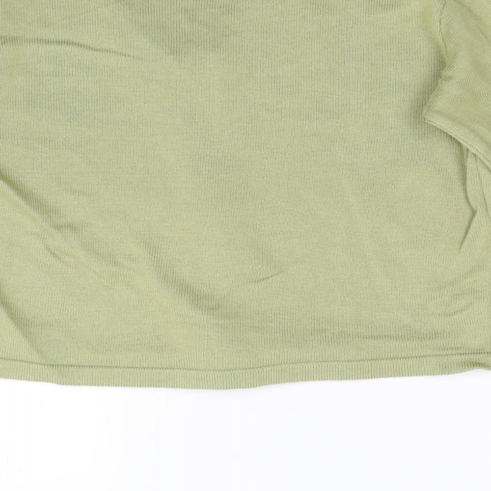 Pat Too Pat Womens Green   Full Zip Jumper Size L