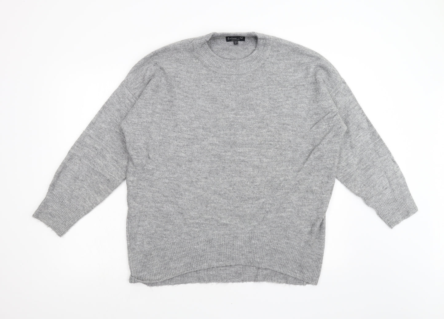 F&F Womens Grey  Knit Pullover Jumper Size 14