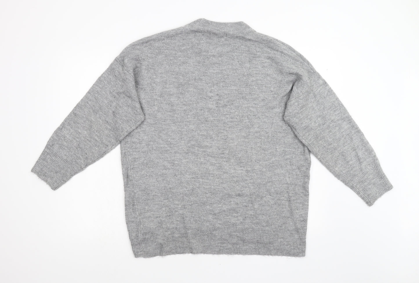 F&F Womens Grey  Knit Pullover Jumper Size 14