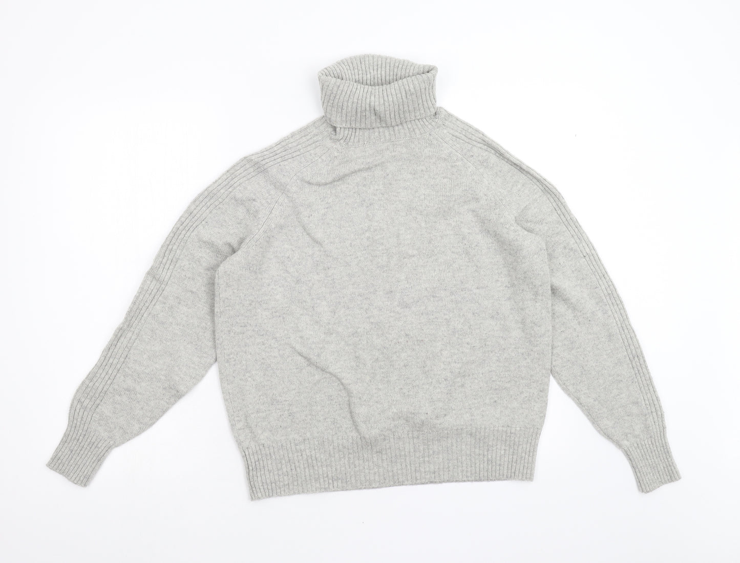 M&S Womens Grey  Knit Pullover Jumper Size 16