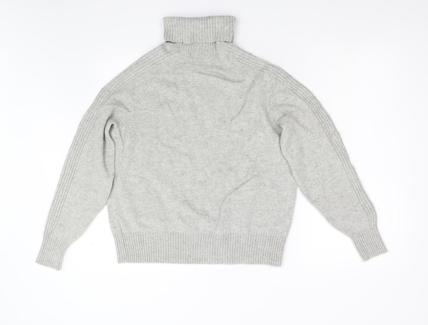 M&S Womens Grey  Knit Pullover Jumper Size 16