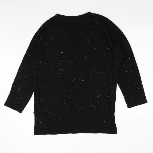 Made in Italy Womens Black  Knit Pullover Jumper Size L