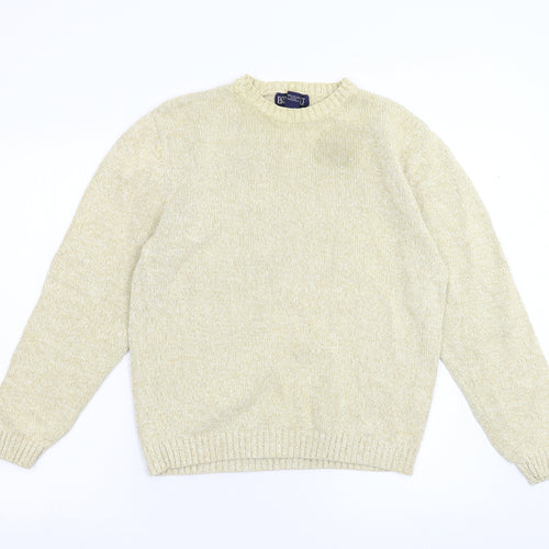 Lands End Womens Yellow  Knit Pullover Jumper Size S