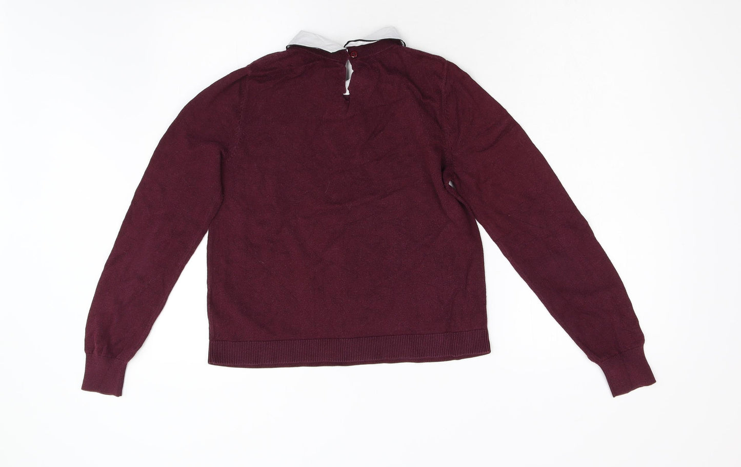 Oasis Womens Red  Knit Pullover Jumper Size M