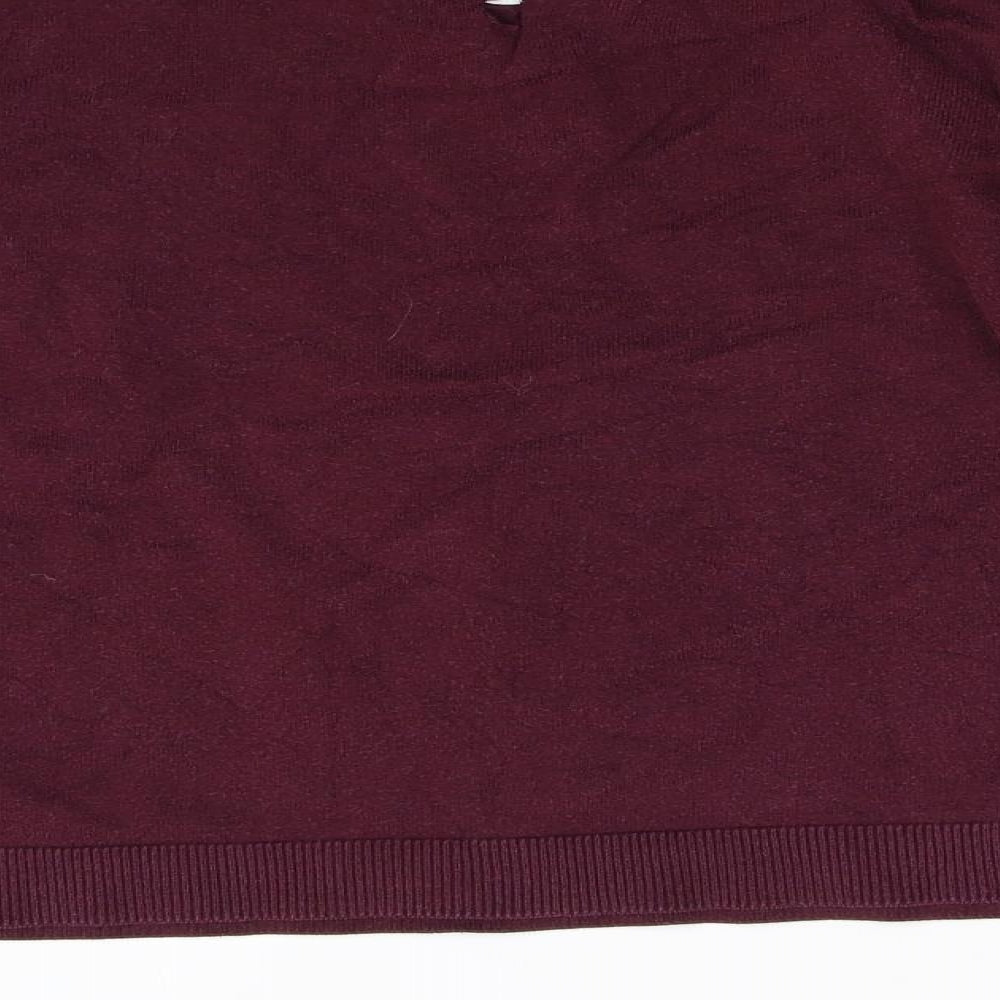 Oasis Womens Red  Knit Pullover Jumper Size M