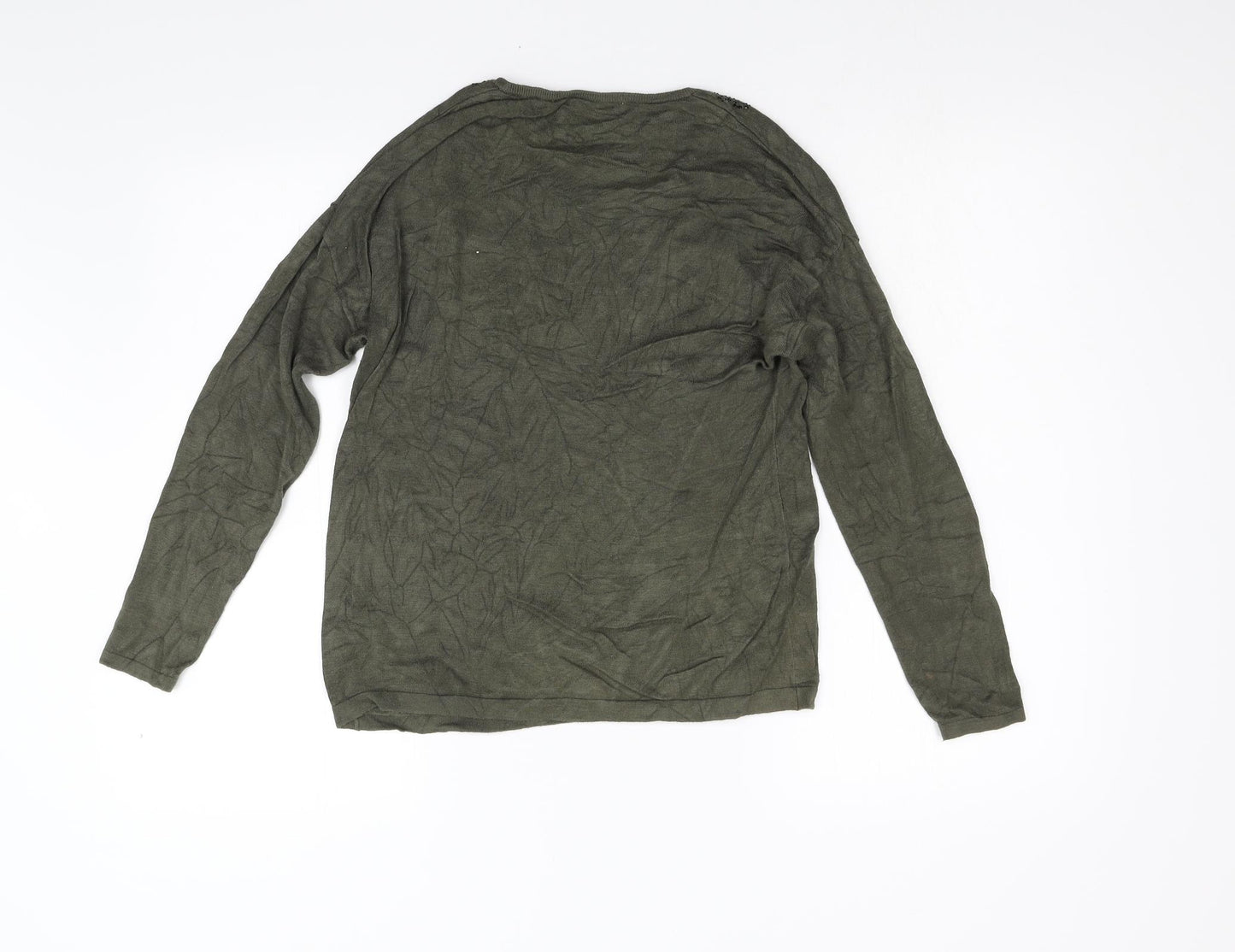 Gerard Darel Womens Green  Knit Pullover Jumper Size 2