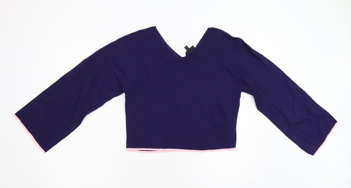 Topshop Womens Blue  Knit Pullover Jumper Size 12