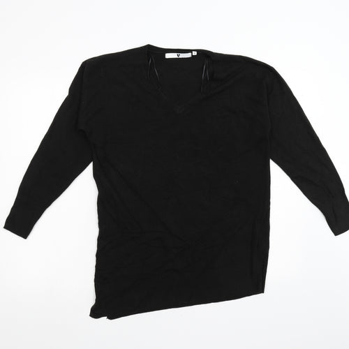 Very Womens Black  Knit Pullover Jumper Size 12