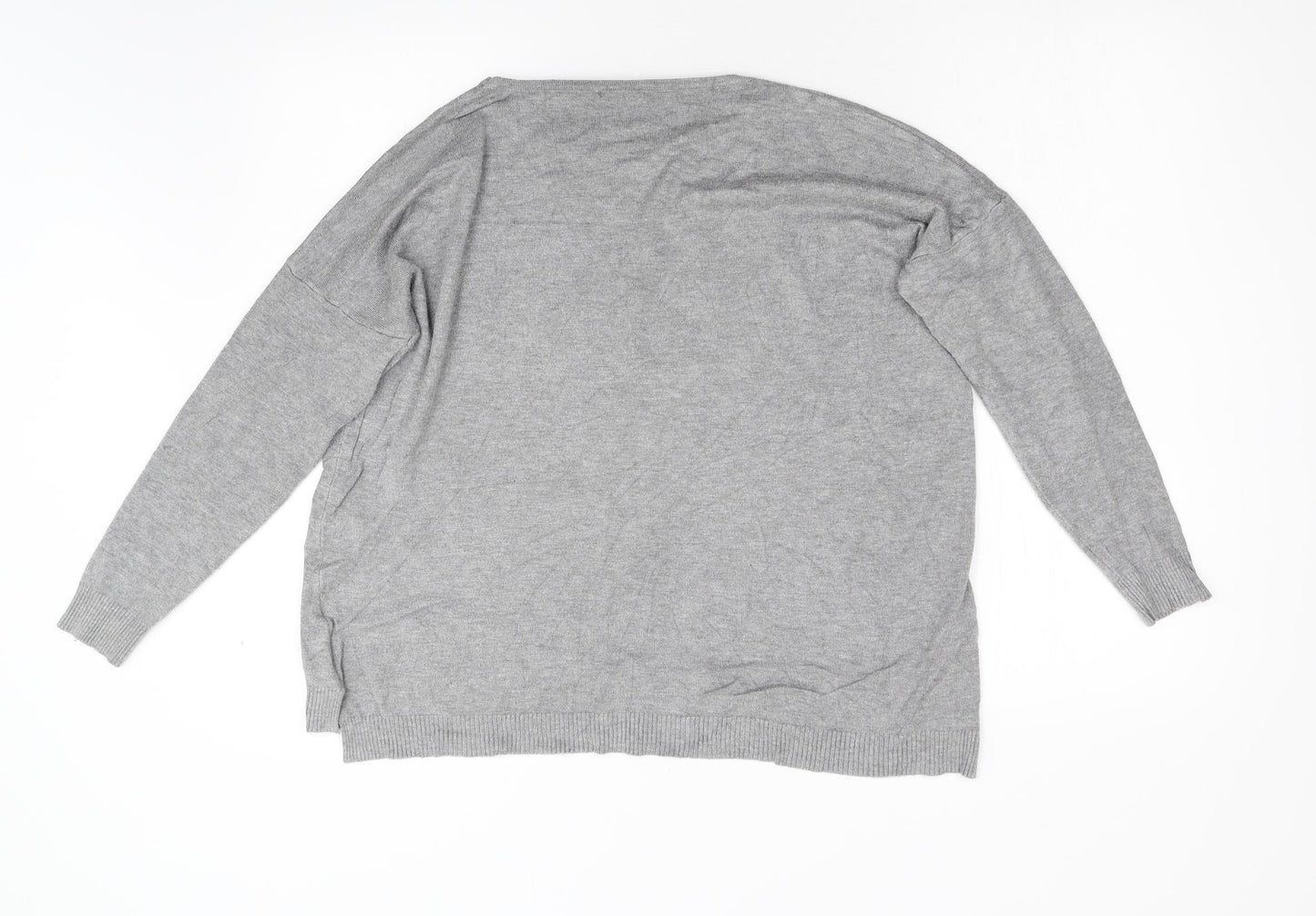 Belcci Womens Grey  Knit Pullover Jumper Size L