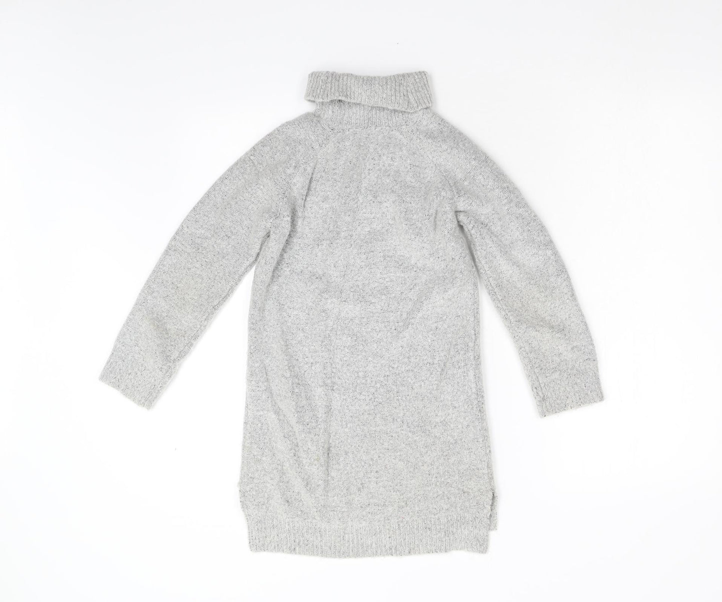 TU Girls Grey  Knit Jumper Dress  Size 8 Years