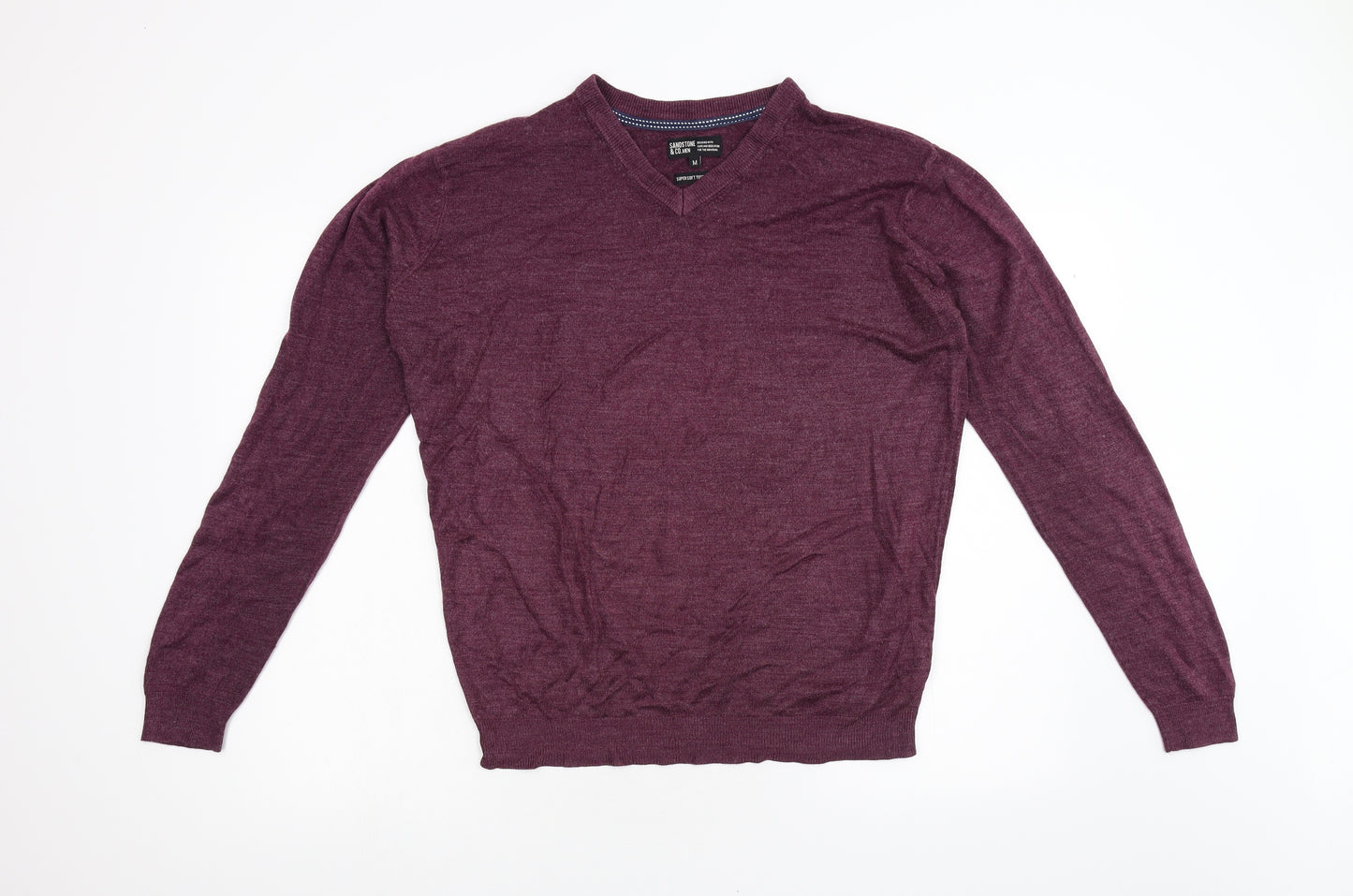 Sandstone & Co. Men Mens Red  Knit Pullover Jumper Size M