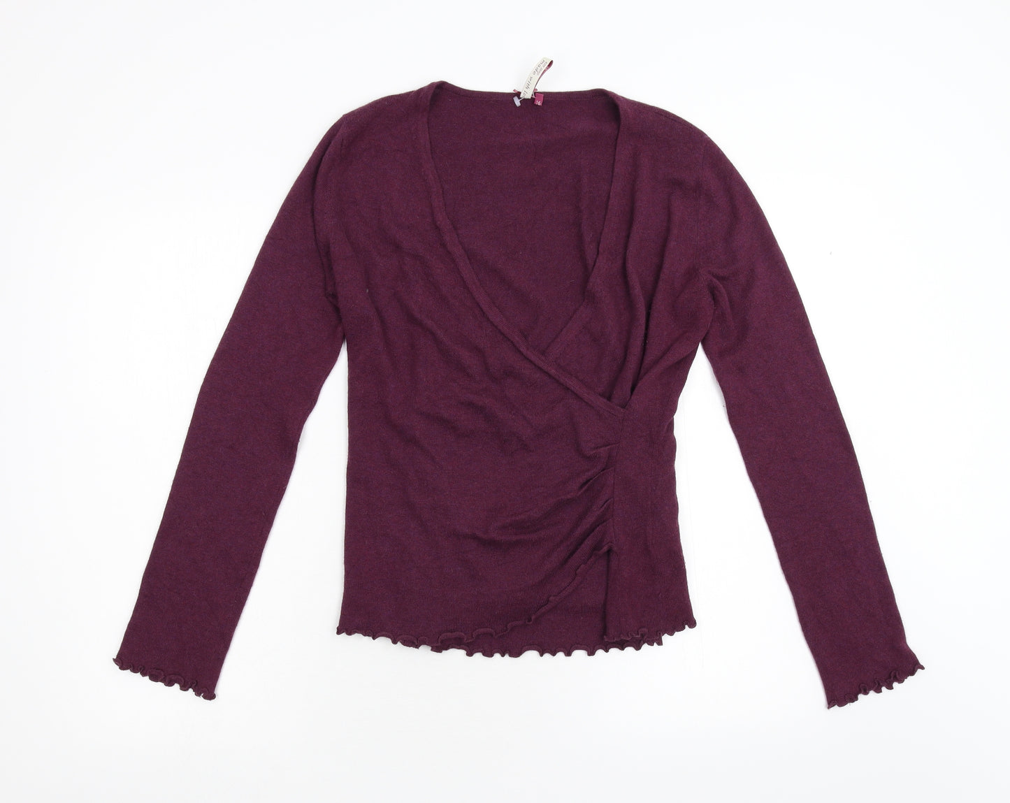 White Stuff Womens Red  Knit Pullover Jumper Size 16