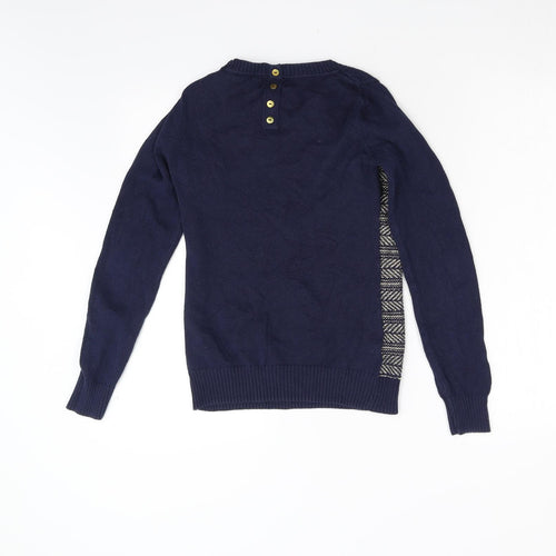 NEXT Womens Blue  Knit Pullover Jumper Size 6