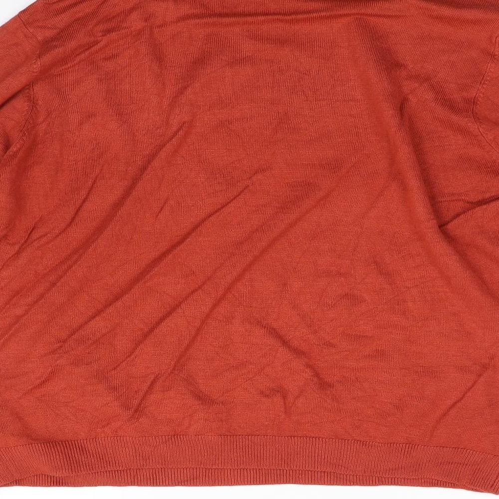 Intuition Womens Orange  Knit Pullover Jumper Size 14