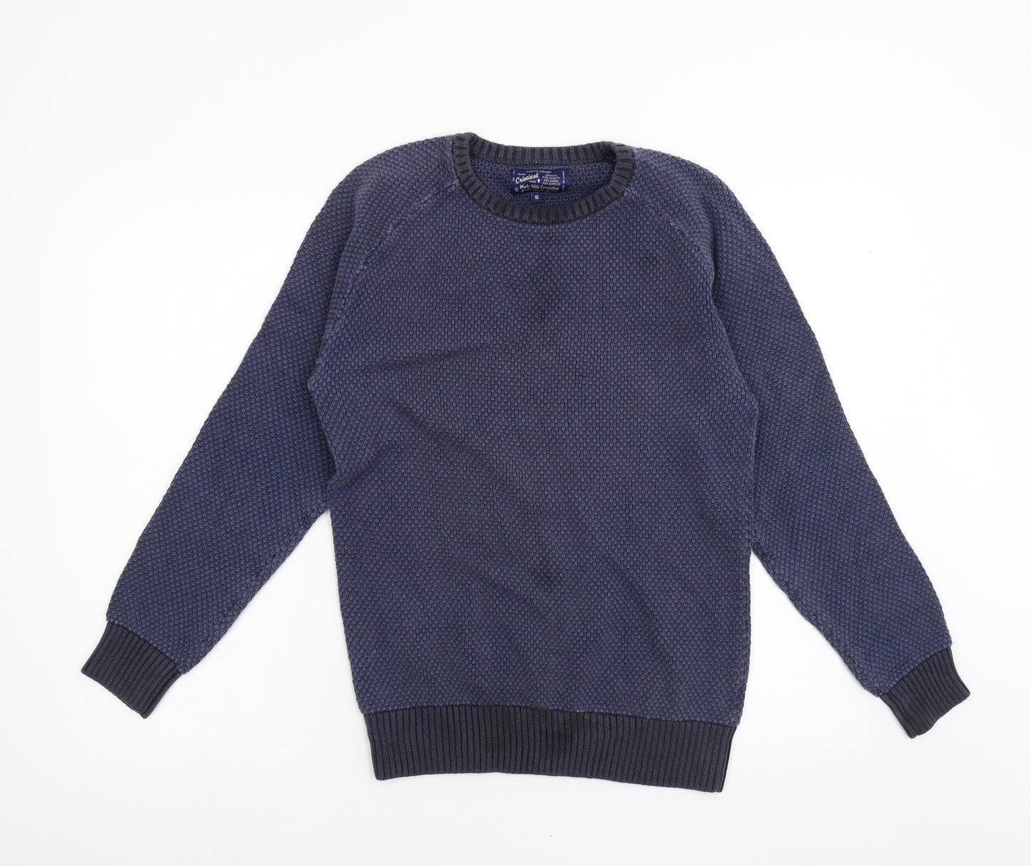 South Coast Mens Blue  Knit Pullover Jumper Size S